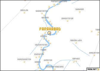 map of Faraḩābād