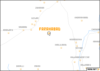 map of Faraḩābād