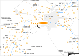 map of Faraḩābād