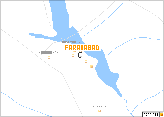 map of Faraḩābād