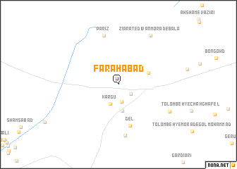 map of Faraḩābād