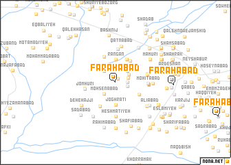 map of Faraḩābād