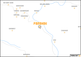 map of Farāhak