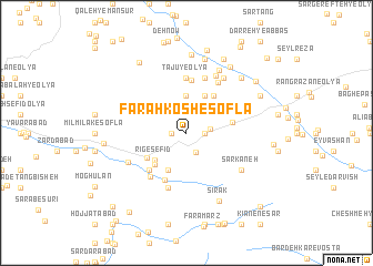 map of Faraḩ Kosh-e Soflá