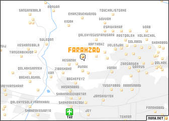 map of Faraḩzād
