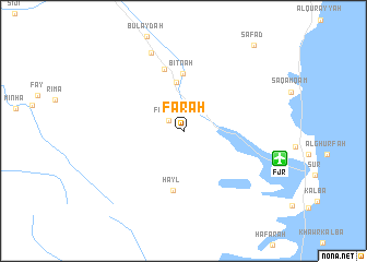 map of Far‘ah