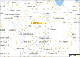 map of Farajābād