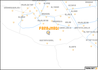 map of Faraj Māḑī
