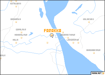 map of Farakka