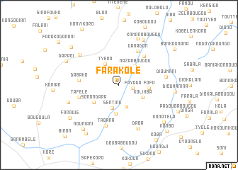 map of Farakolé