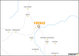 map of Farako