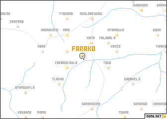 map of Farako