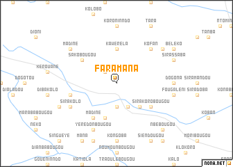 map of Faramana