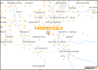 map of Farāmarz Kolā