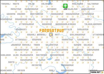 map of Fārāsatpur