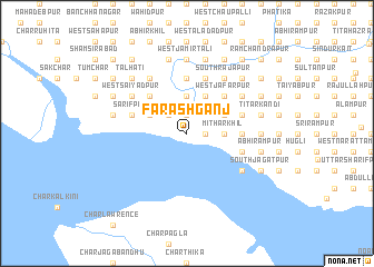 map of Farāshganj