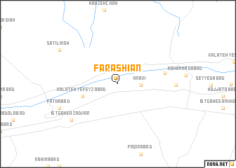 map of Farāshīān