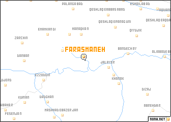 map of Farasmāneh