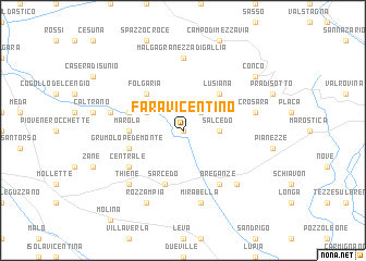 map of Fara Vicentino