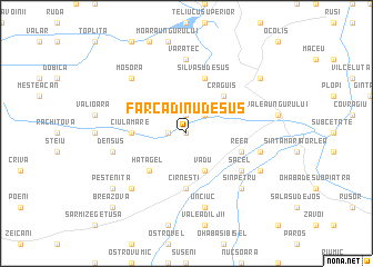 map of Fărcădinu de Sus