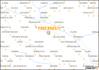 map of Fărcăşeşti