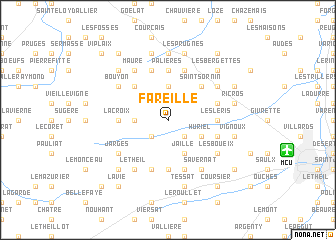 map of Fareille
