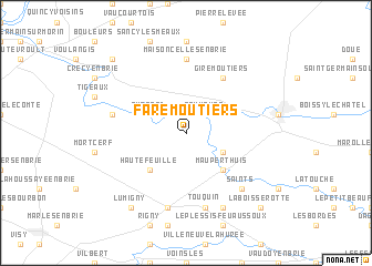 map of Faremoutiers