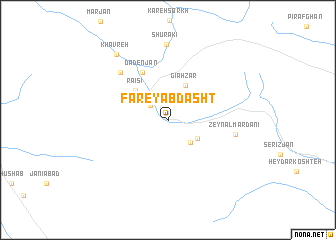 map of Fāreyāb Dasht