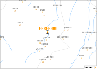 map of Farfahān