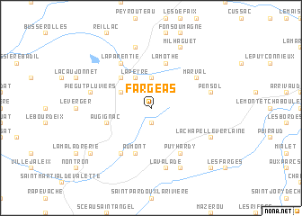 map of Fargeas