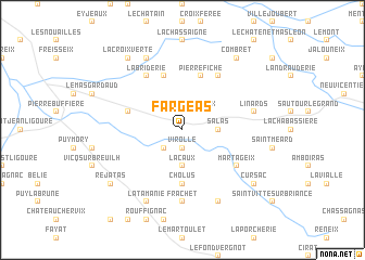 map of Fargéas