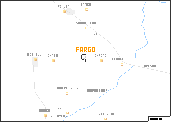 map of Fargo