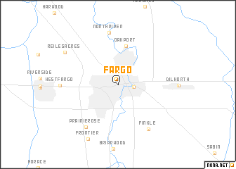 map of Fargo