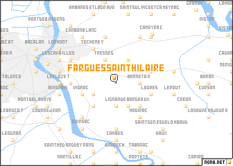 map of Fargues-Saint-Hilaire