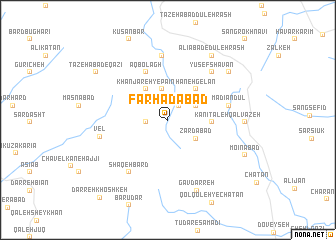 map of Farhādābād