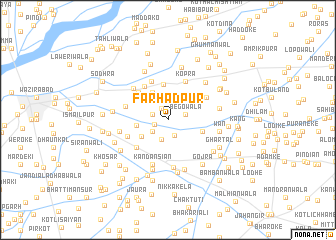 map of Farhādpur