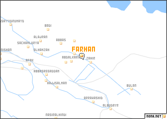 map of Farḩān