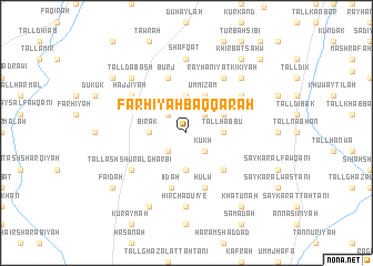 map of Farḩīyah Baqqārah