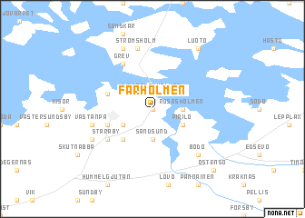 map of Fårholmen