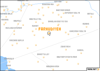 map of Farhūdīyeh