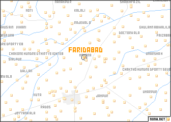 map of Farīdābād