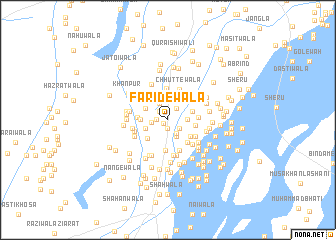 map of Farīdewāla