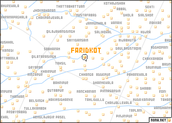 map of Farīdkot