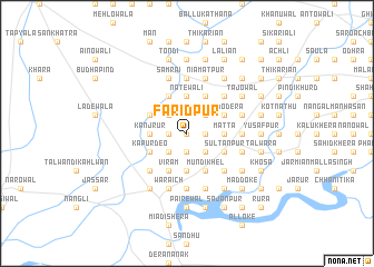 map of Farīdpur