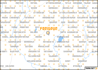 map of Farīdpur