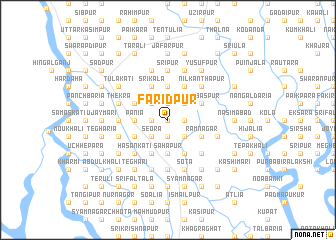 map of Farīdpur