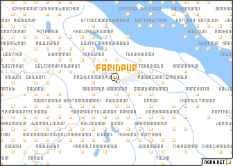 map of Farīdpur