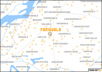 map of Farīdwāla