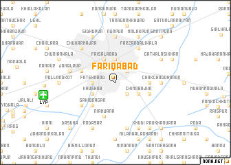 map of Farīqābād