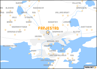 map of Färjestad